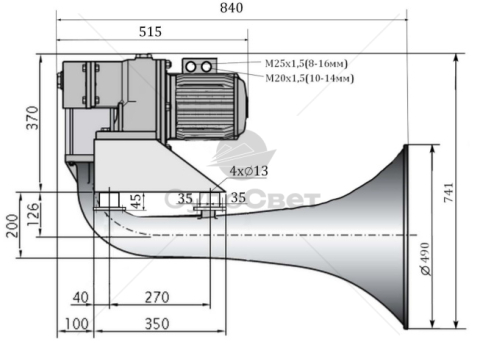 Тифон судовой ЗЕВС-140